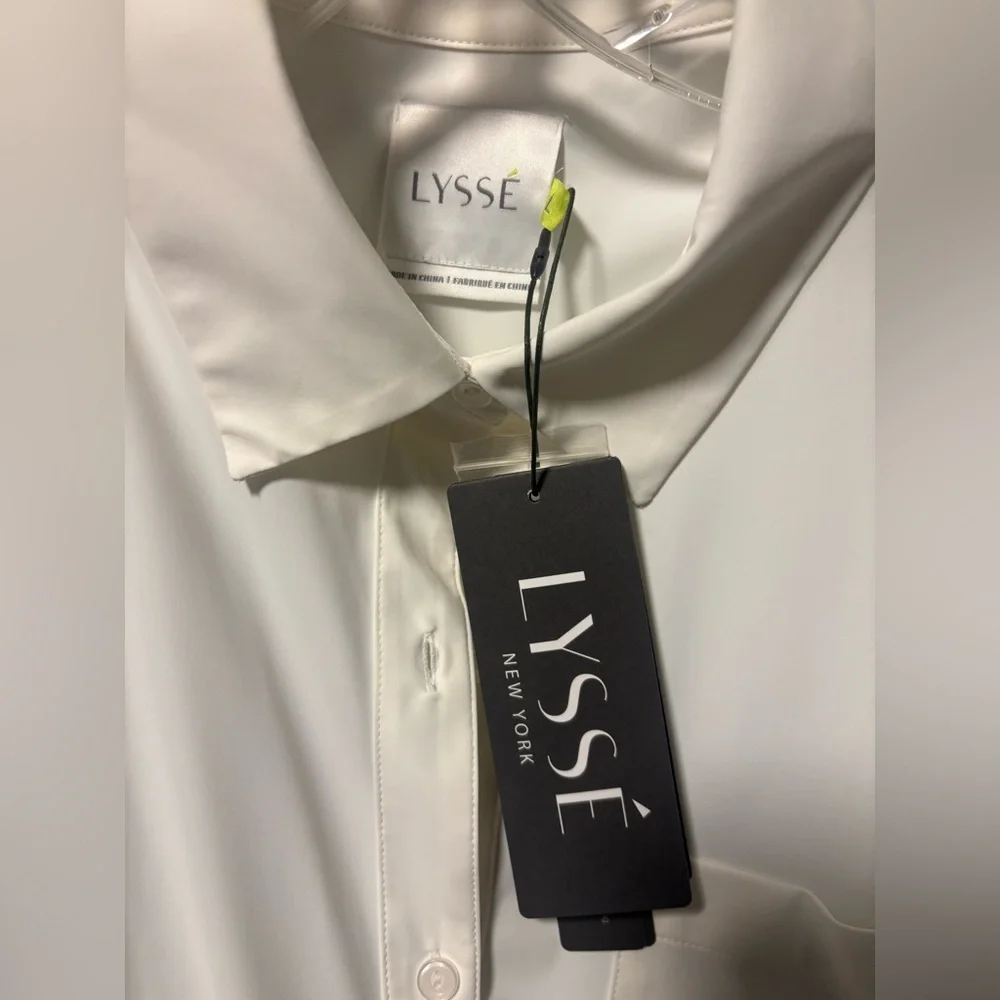 NWT Lysse SCHIFFER BUTTON UP BLOUSE size L - Picture 7 of 9